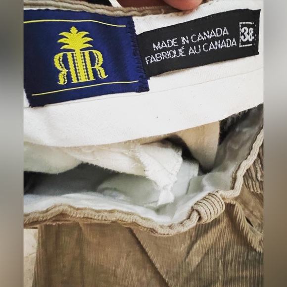 RR Corduroy Pants - Cream - size 38 waist - Picture 3 of 3